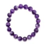 Armband ronde kralen Amethist kralen 10mm, Ophalen of Verzenden, Mineraal