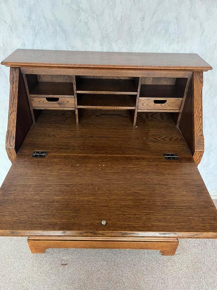 Donker eiken secretaire, Huis en Inrichting, Kasten | Secretaires, Ophalen