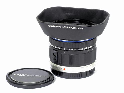 M ZUIKO DIGITAL ED 9-18mm F4.0-5.6 In nieuwstaat, Audio, Tv en Foto, Fotografie | Lenzen en Objectieven, Zo goed als nieuw, Groothoeklens
