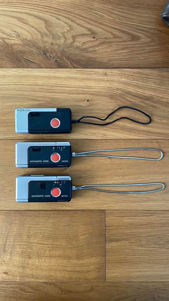 Vintage camera - Afga - Agfamatic pocket mini, 3008, 4000, Audio, Tv en Foto, Fotocamera's Analoog, Ophalen of Verzenden, Gebruikt
