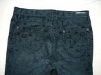 zgan. zwarte ZERRES jeans 5 pocketmodel barokprint  maat 40, Maat 38/40 (M), Zwart, ZERRES, Ophalen of Verzenden