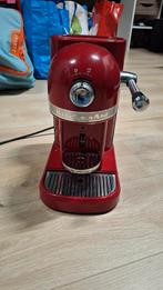 KitchenAid Nespresso Machine - Rood, Ophalen, Koffiepads en cups, Espresso apparaat, Zo goed als nieuw