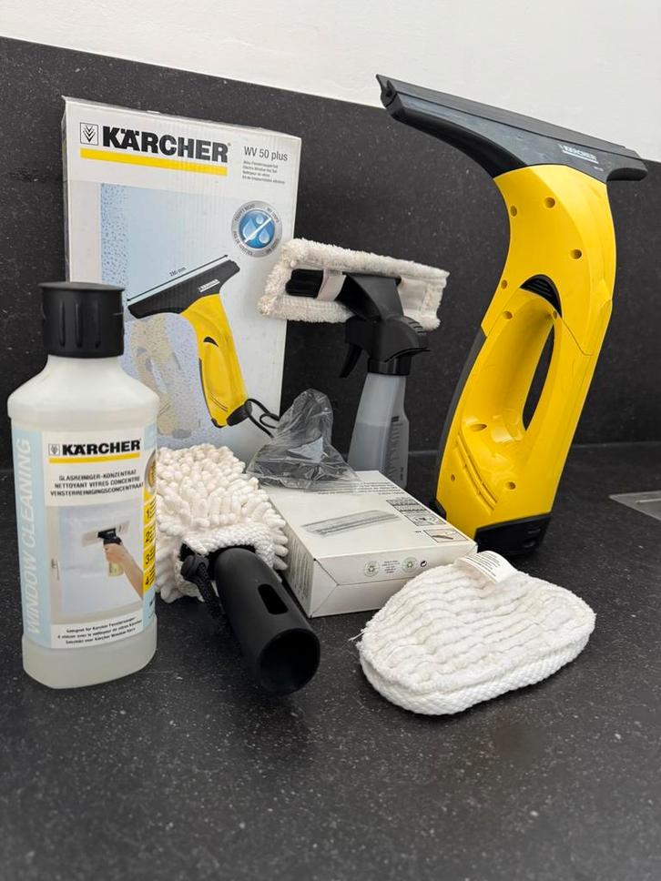 koop: Kärcher Window Vac WV50 + Voor een Streeploze Glans!, Huis en Inrichting, Schoonmaakartikelen, Raamwisser of Trekker, Ophalen of Verzenden