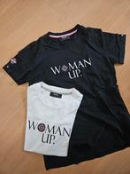 2 Cartello t-shirts Woman Up zwart wit, Zwart, Maat 42/44 (L), Ophalen of Verzenden, Zo goed als nieuw