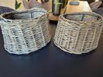 2 lampenkappen riet/rotan ovaal, Huis en Inrichting, *, Nieuw, Ophalen of Verzenden, *