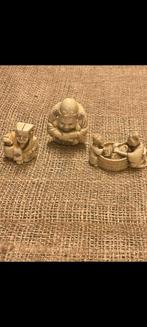Antieke Japanse Netsuke Beeldjes, Ophalen of Verzenden
