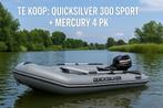 Quicksilver 300 met Mercury 4 pk, Watersport en Boten, Vis- en Consoleboten, Ophalen, Tot 10 pk, Zo goed als nieuw, 3 tot 6 meter