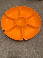 Oranje Borrelschaal met  7 vakken, Overige materialen, Gebruikt, Ophalen of Verzenden, Schaal of Schalen