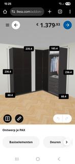 Zeer mooie en grote ikea pax hoekkast., Ophalen, Gebruikt, 200 cm of meer, 200 cm of meer