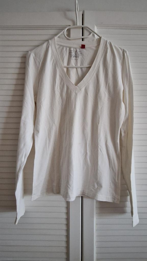 Esprit Top maat XL.., Kleding | Dames, Tops, Gedragen, Maat 46/48 (XL) of groter, Wit, Lange mouw, Ophalen