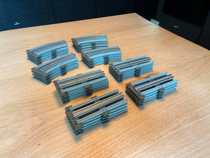 Lego trein spoor heel veel rails 12 volt 12v grijs zie tekst, Kinderen en Baby's, Speelgoed | Duplo en Lego, Gebruikt, Lego, Complete set