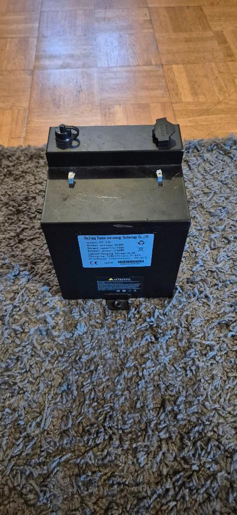 Originele Mototec accu 48V 13Ah + 2A lader, Fietsen en Brommers, Fietsaccessoires | Fietsaccu's, Gebruikt, Ophalen