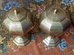 Mooi stel antieke kruidenpotten uit Japan van brons 20 cm., Antiek en Kunst, Ophalen of Verzenden