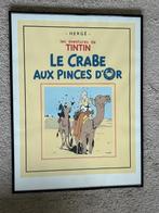 Zeefdruk Kuifje - De Krab Met De Gulden Scharen, Verzamelen, Stripfiguren, Ophalen of Verzenden, Kuifje, Zo goed als nieuw, Plaatje, Poster of Sticker