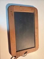Oude schoolbord met houten frame 20x14 cm, Antiek en Kunst, Ophalen of Verzenden, Geschiedenis