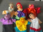 Disney de kleine zeemeermin handpoppen set 6 stuks, Verzamelen, Disney, Ophalen of Verzenden, Zo goed als nieuw, Beeldje of Figuurtje