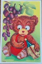 Oogjes Kaart- Bewegende ogen- Beer, Verzenden, 1940 tot 1960, Gelopen, Kinderen