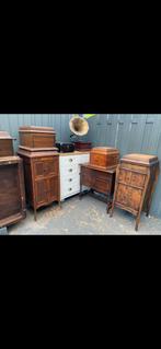 Grammofoon platenspeler met platen, Antiek en Kunst, Ophalen