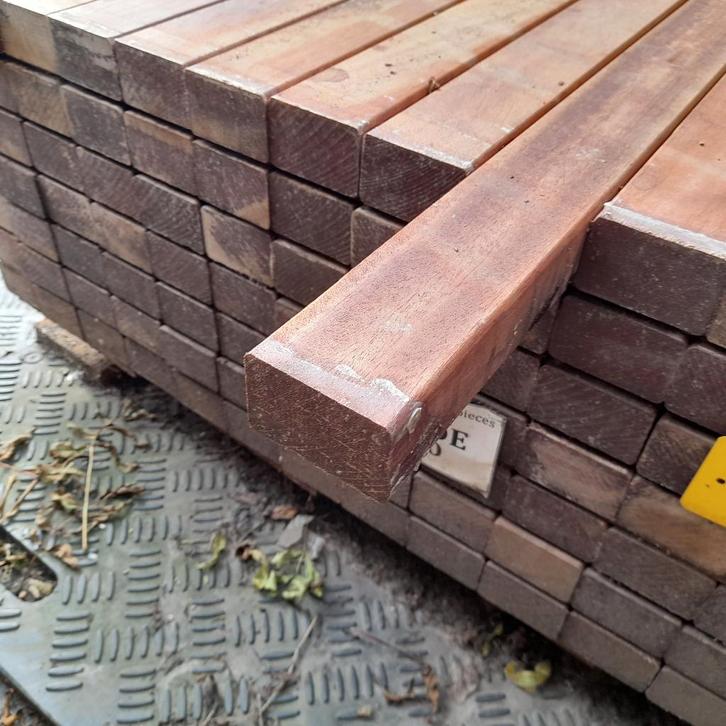 Hardhouten regels, liggers, onderliggers, balken, gordingen, Tuin en Terras, Palen, Balken en Planken, Nieuw, Balken, 250 cm of meer