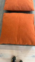 Leolux kussens vier stuks 50x50 cm, Huis en Inrichting, Woonaccessoires | Kussens, Ophalen, Gebruikt, Oranje, Vierkant