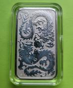 Dragon rectangle 2020 melkvlekjes - 1 oz zilver, Postzegels en Munten, Edelmetalen en Baren, Verzenden, Zilver
