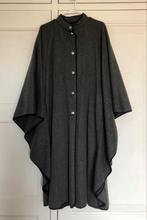 Wollen cape donkergrijs (loden) Falcon, Kleding | Dames, Jassen | Winter, Ophalen of Verzenden, Zo goed als nieuw, Maat 38/40 (M)