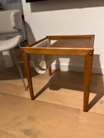 Vintage Deens BRDR Furbo spøttrup tafeltje/bijzettafel, Huis en Inrichting, Minder dan 55 cm, Gebruikt, Rechthoekig, Hout