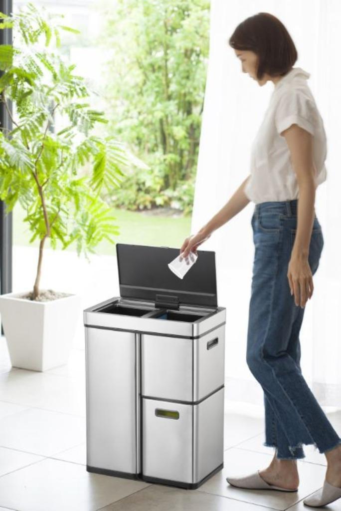 New EKO Mirage Plus Sensor Waste Bin, Huis en Inrichting, Woonaccessoires | Prullenbakken, Nieuw, Rvs, 75 cm of meer, 40 liter of meer