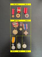 Verzameling Nederlandse en Belgische Onderscheidingen, Ophalen of Verzenden, Landmacht, Nederland, Lintje, Medaille of Wings