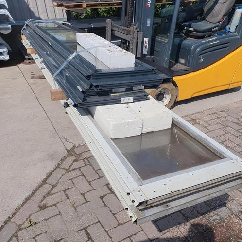 Roldeur panelen / ramen / glas panelen, Doe-het-zelf en Verbouw, Glas en Ramen, Zo goed als nieuw, Gevelraam of Ruit, 160 cm of meer