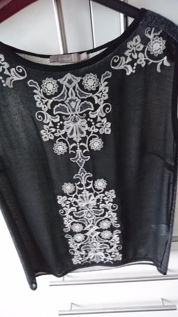 ZGAN Top Zwart.Merk Gustav, Kleding | Dames, Tops, Zo goed als nieuw, Zwart, Ophalen of Verzenden