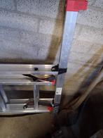 Aluminium ladder - Inschuifbaar, Doe-het-zelf en Verbouw, Ladders en Trappen, Ophalen, Gebruikt, Ladder, Opvouwbaar of Inschuifbaar