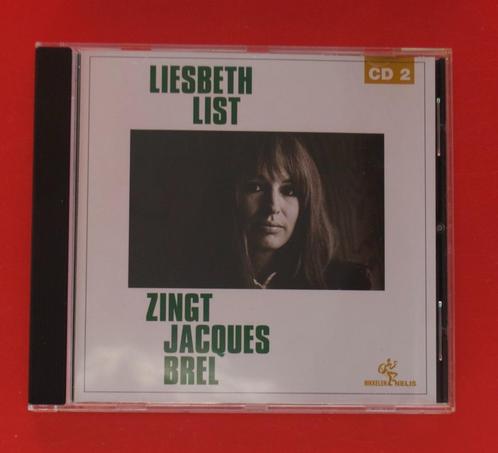 cd Liesbeth List zingt Jacques Brel cd 2 uit 2003 De merrie, Cd's en Dvd's, Cd's | Franstalig, Gebruikt, Ophalen of Verzenden