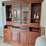 Grote teak apothekers, kruideniers, grutterskast ️, Ophalen, Gebruikt, 200 cm of meer, Met deur(en)