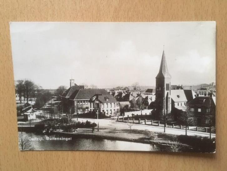 Delfzijl - 1946 - Buitensingel, Verzamelen, Ansichtkaarten | Nederland, Gelopen, Groningen, 1940 tot 1960, Verzenden