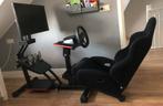 Racestoel/gamestoel met stuur en pedalen, Spelcomputers en Games, Spelcomputers | Xbox | Accessoires, Ophalen, Zo goed als nieuw