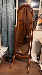 Mooie Jan Frantzen Stijl Spiegel - Koloniaal Teak, Ophalen, Ovaal, 50 tot 100 cm, 150 tot 200 cm