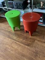 Twee vintage design krukjes van Philippe Starck kartell BuBu, Ophalen, Gebruikt, Kunststof