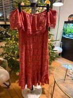 Jurk off shoulder Festival roze maat 48, Kleding | Dames, Grote Maten, Jurk, Ophalen of Verzenden, Zo goed als nieuw, MS Mode