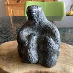 Beeld, bever, otter, Wolf sculptures, handgesneden, vintage, Antiek en Kunst, Ophalen