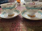2 thee/koffiekopjes engels porcelein Tuscan, Ophalen of Verzenden