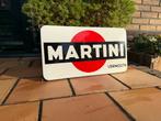 Oud emaille reclamebord martini Vermouth langcat bussum, Ophalen of Verzenden, Gebruikt, Reclamebord