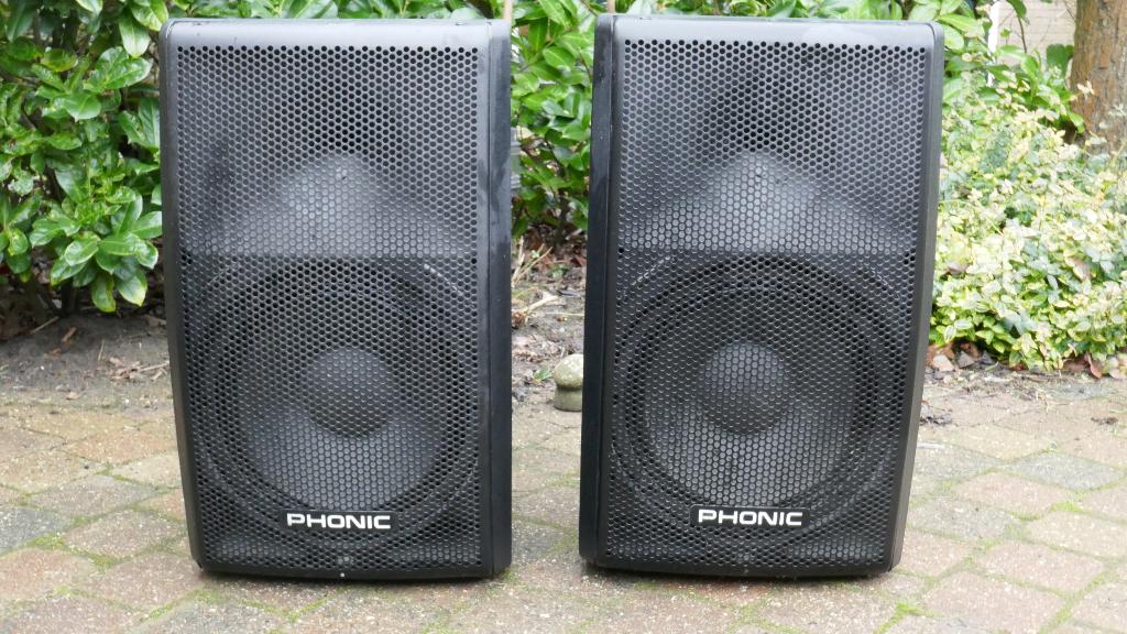 2  x Phonic Inception 12A Speakers Defekt, Gebruikt, 120 watt of meer, Front, Rear of Stereo speakers, Ophalen