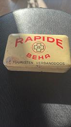 Brocante touristen verbanddoos oud  blik, Antiek en Kunst, Verzenden