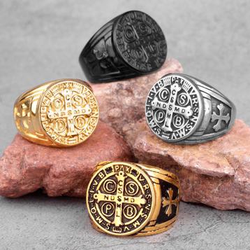 Benedictus Ring / Benedict CSPB Religie Kruis Sieraad beschikbaar voor biedingen