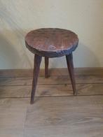 Frans brocant houten krukje, Vintage, Vintage, Vintage, Ophalen of Verzenden