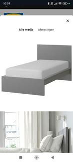 Ikea Malm bed+lat.bod. lönset, Huis en Inrichting, Ophalen, Strak, Gebruikt, 90 cm
