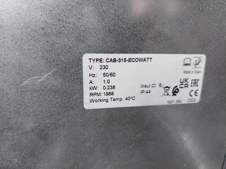 S&P CAB-315 ECOWATT boxventilator, Doe-het-zelf en Verbouw, Ventilatie en Afzuiging, Gebruikt, Afzuiger, Ophalen