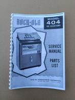 Service Manual: Rock-ola Capri 404 (1963) jukebox nieuw !!, Verzenden, Nieuw, 1970 tot heden, Rock Ola