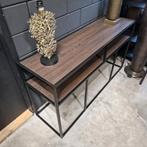Sidetable Teun 150 cm Zwart / Walnoot van Stalux, Ophalen, ., Nieuw, Stalux